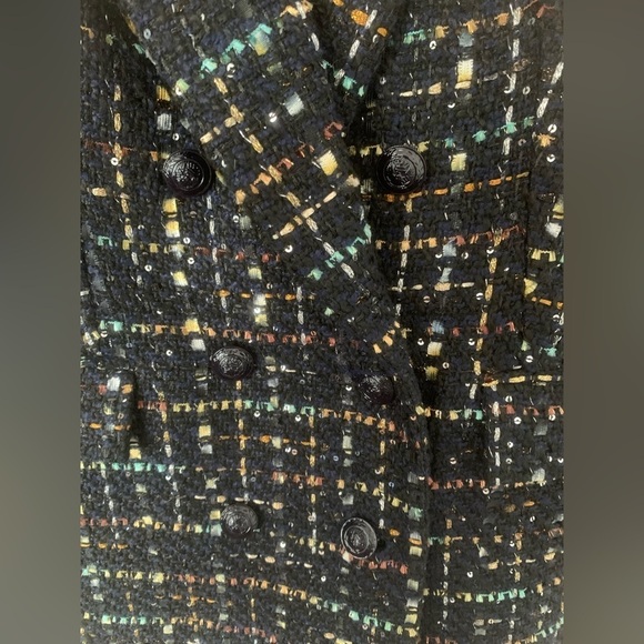 CURRENT SEASON L'Agence "Jayda" sequin-embellished tweed blazer - Picture 10 of 11